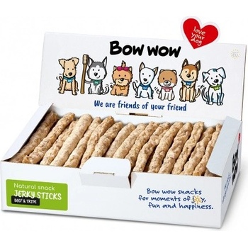 Bow Wow Naturální tyč s dršťkami 22 cm 50 ks