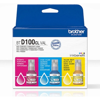 Brother original ink BTD100CLVAL, CMY, 3x5000str (BTD100CLVAL)