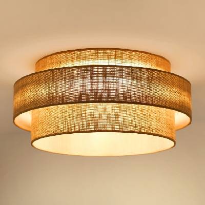 Brilagi - LED таванно осветление SPACE YUTE LED/12W/230V, Ø 50 см, бежово (BG1247)