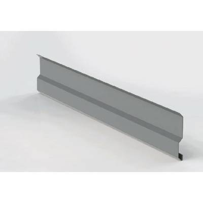 Krycí lišta stěnová r.š.167mm pozink Lakovaný RAL 7037 prachová šedá s folií dl.2m