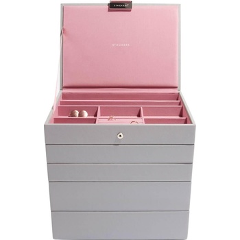 Stackers Ковчеже за бижута Stackers пет елемента cлassic сиво-розово (73397)