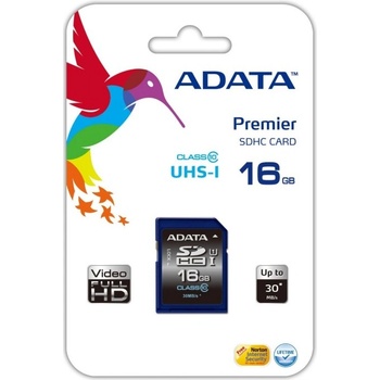 ADATA SDHC 16 GB UHS-I ASDH16GUICL10-R