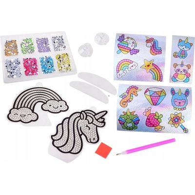 JOKOMISIADA Diamantové malování 2v1 Duhová zvířátka