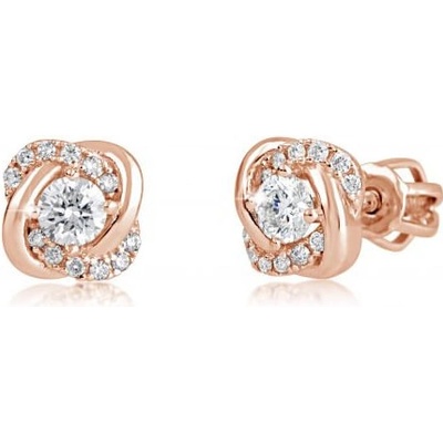 Cutie Jewellery Pře peckové náušnice z růžového zlata Z9001-3263-30-10-X-4