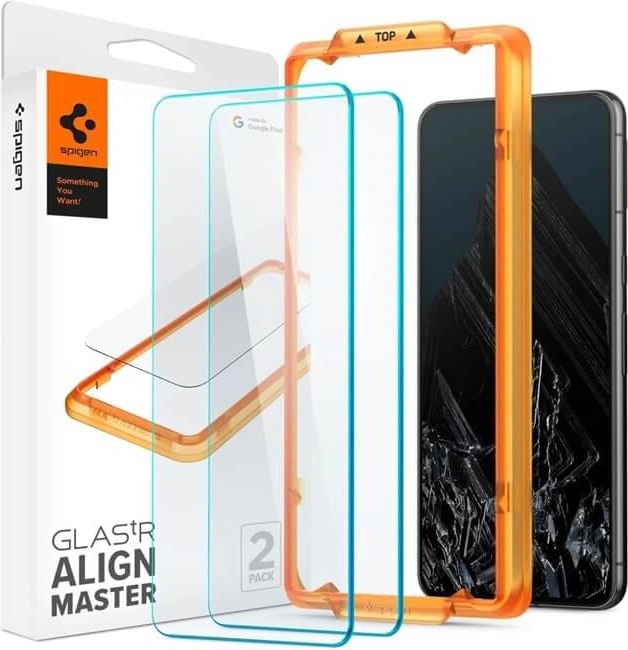 Spigen Стъклен Протектор за Google Pixel 8 Pro, Spigen GlassTr Aligh Master 2бр. , Прозрачен (AGL07395)