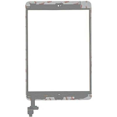 Dotykový digitizér s IC čipem a tlačítkem Home iPad Mini 1 / Mini 2 – Aftermarket Plus – bílý IPD1516