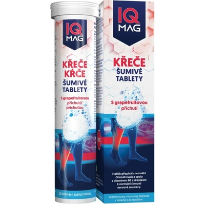 Iq Mag Kŕče grapefruitove šumivé tabliety 20 ks