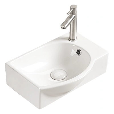 Mexen Mista мивка за монтаж върху плот вляво 40 x 28 cm, бяла - 22174000L (22174000L)