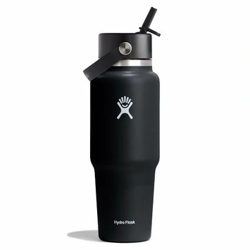 Hydro Flask Wide Flex Straw Travel Bottle 32 oz Цвят: черен