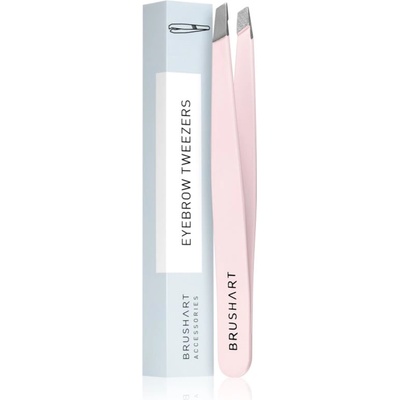 BrushArt Accessories Eyebrow tweezers пинсета Pink