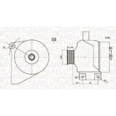Alternátor MAGNETI MARELLI 063731861010