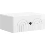 vidaXL Спален шкаф с монтаж на стена Бял гланц 49 x 34, 5 x 20 см (898113)