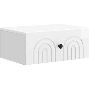 vidaXL Спален шкаф с монтаж на стена Бял гланц 49 x 34, 5 x 20 см (898113)