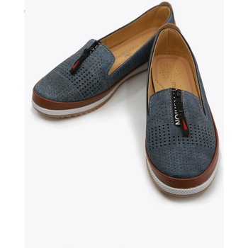 Moda Trend Дамски балерини с връзки - Тъмносини #358102 (358102_Тъмносин)