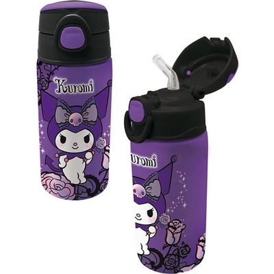 Graffiti Бутилка за вода Graffiti - Kuromi, Purple Laces, 500 ml (252413)