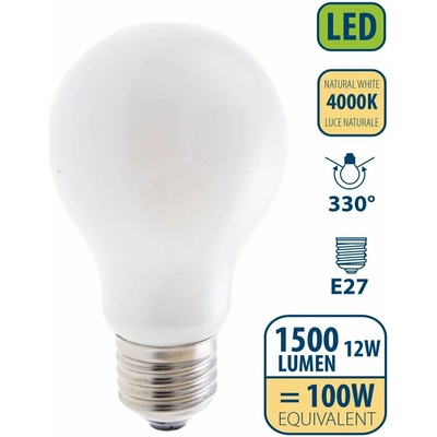 Velamp OPAL FILAMENT žárovka 12W, E27, 4000K