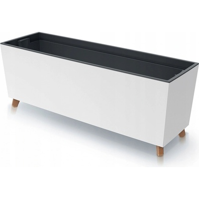 Prosperplast Kvetináč URBI CASE DUC800N - biely 77 x 23,5 x 30 cm