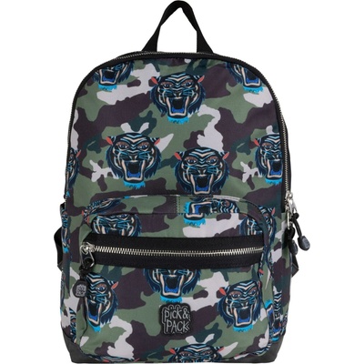 Pick & Pack Kids Backpack M Tiger Camouflage 12,1L