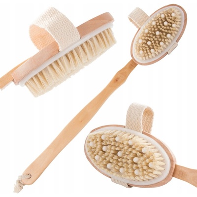 Kefa na masáž celého tela s odnímateľnou rukoväťou