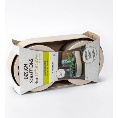 Klíčící miska MICROGREENS + Regrow - slonová kost