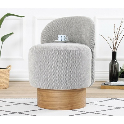 Hanah Home Taburet BARREN sivý