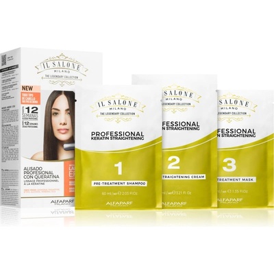 ALFAPARF Milano Il Salone Milano Straightening Kit изглаждаща грижа за чувствителна коса Illuminating Linseed Oil
