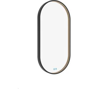 Nimco - Огледало със LED осветление, 40x80 см, сензор за допир, черно ZPC 32002LVX-90 (ZPC 32002LVX-90)