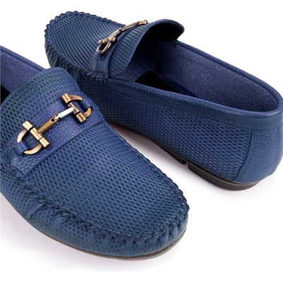 Ducavelli Мъжки обувки от естествена кожа - Тъмносини #333206 (333206_Тъмносин)