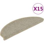 vidaXL Стелки за стълби сизалена визия 15 бр 65x21x4 см светлозелени
