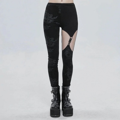 Devil fashion nohavice dámské legíny PT148