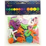 Dalprint Foam stickers letters glitter 120pcs