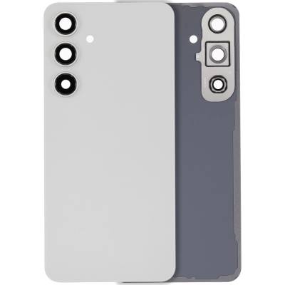 Zadní sklo s krytkou kamery Samsung Galaxy S24 FE – bez loga – Aftermarket Plus – šedé SAM3709