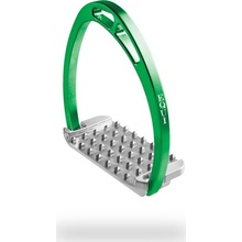 Equitaly Třmeny hliníkové Plus Up Spin 12,5cm green