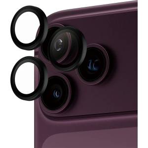 Panzer Стъклен протектор за камера PaznerGlass Hoops за iPhone 17 Pro / 17 Pro Max Camera Lens Protector, черен
