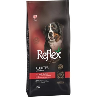 Lider Pet Food *Промоция 15+3кг* Reflex Plus Maxi Breeds Adult Dog Lamb & Rice - Пълноценна храна за израснали кучета от едри и гигантски породи с агнешко и ориз 18 кг