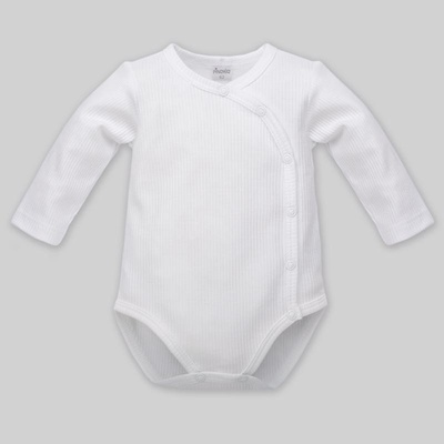 PINOKIO Body gombíky dlhý rukáv biela
