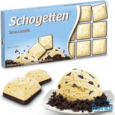 Schogetten Шоколад Schogetten Stracciatella 100гр