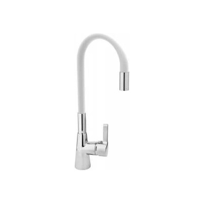 FALA Кухненски смесител с гъвкава лебедка Fala, Бял