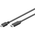 PremiumCord Кабел USB 2.0, USB-C - Micro-B, M/M, 1 м, черен KU31CB1BK (KU31CB1BK)