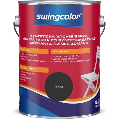 Swingcolor Barevný email černý 2,5L