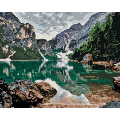 ZUTY Malování podle čísel JEZERO V HORÁCH 40 x 50 cm