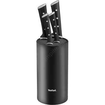 Tefal - Комплект от 4 кухненски ножа ICE FORCE със стойка (GS0856)