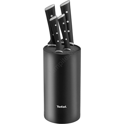 Tefal - Комплект от 4 кухненски ножа ICE FORCE със стойка (GS0856)