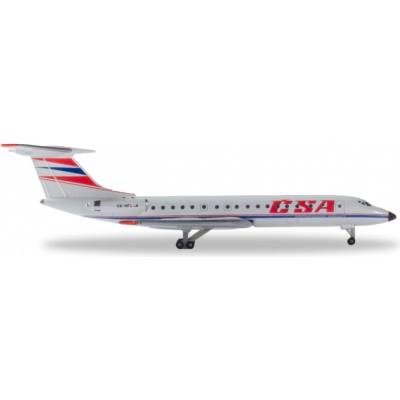 Herpa Tu-134A CSA Czech Airlines 1990s Colors 1:500