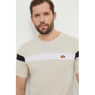 Ellesse Памучна тениска Ellesse Caserio T-Shirt в бежово с десен (SHR17433)
