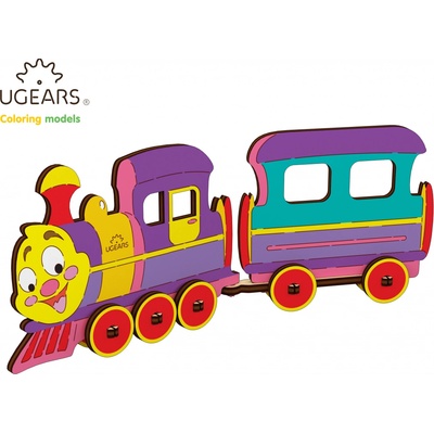 Ugears 20001 Vláčik postav a vymaľuj