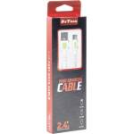 DeTech Кабел за данни DeTech DE-C36i, Lightning, 1.0m, Бял - 40192