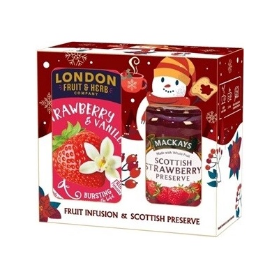 Mackay 's London Jahoda s vanilkou a jahodový džem vianočný 340 g