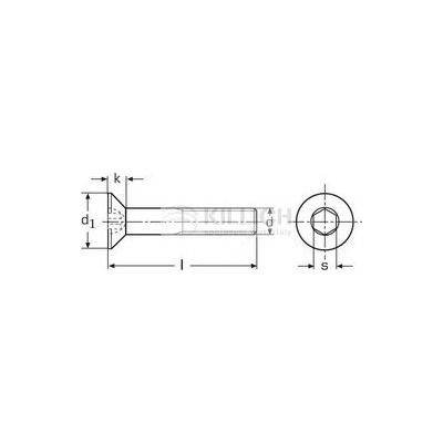 imbus M4x10 ZINEK 8.8 zápustná hlava DIN 7991 - ISO 10642 – Zbozi.Blesk.cz