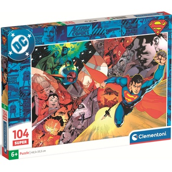 Clementoni Детски пъзел Clementoni от 104 части - Супермен (25075)